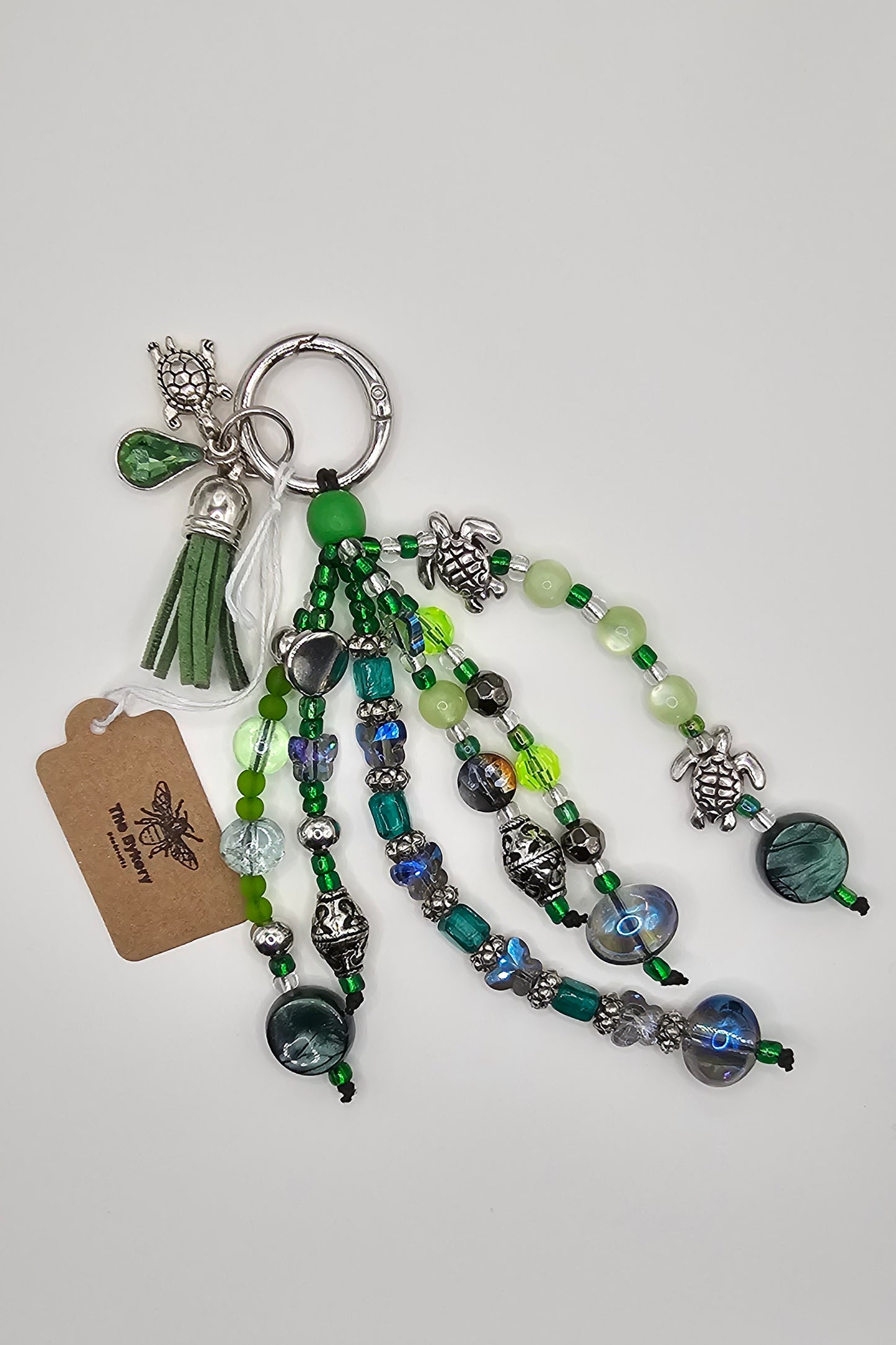 Beaded bag charm