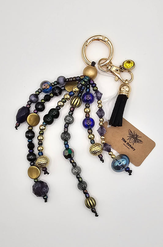 Beaded bag charm