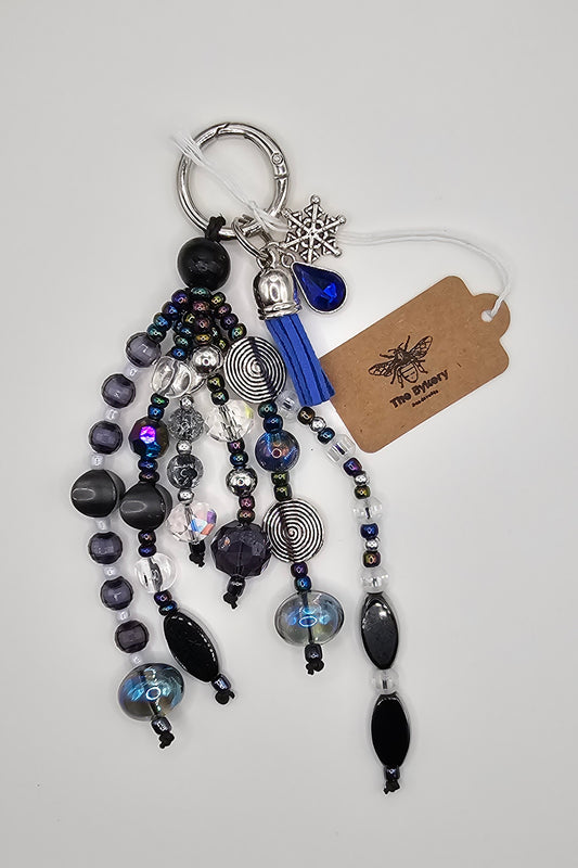 Beaded bag charm